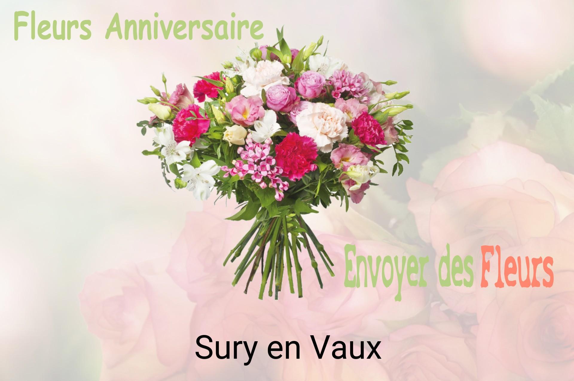 Bouquet de fleurs d’anniversaire livré à Sury-en-Vaux