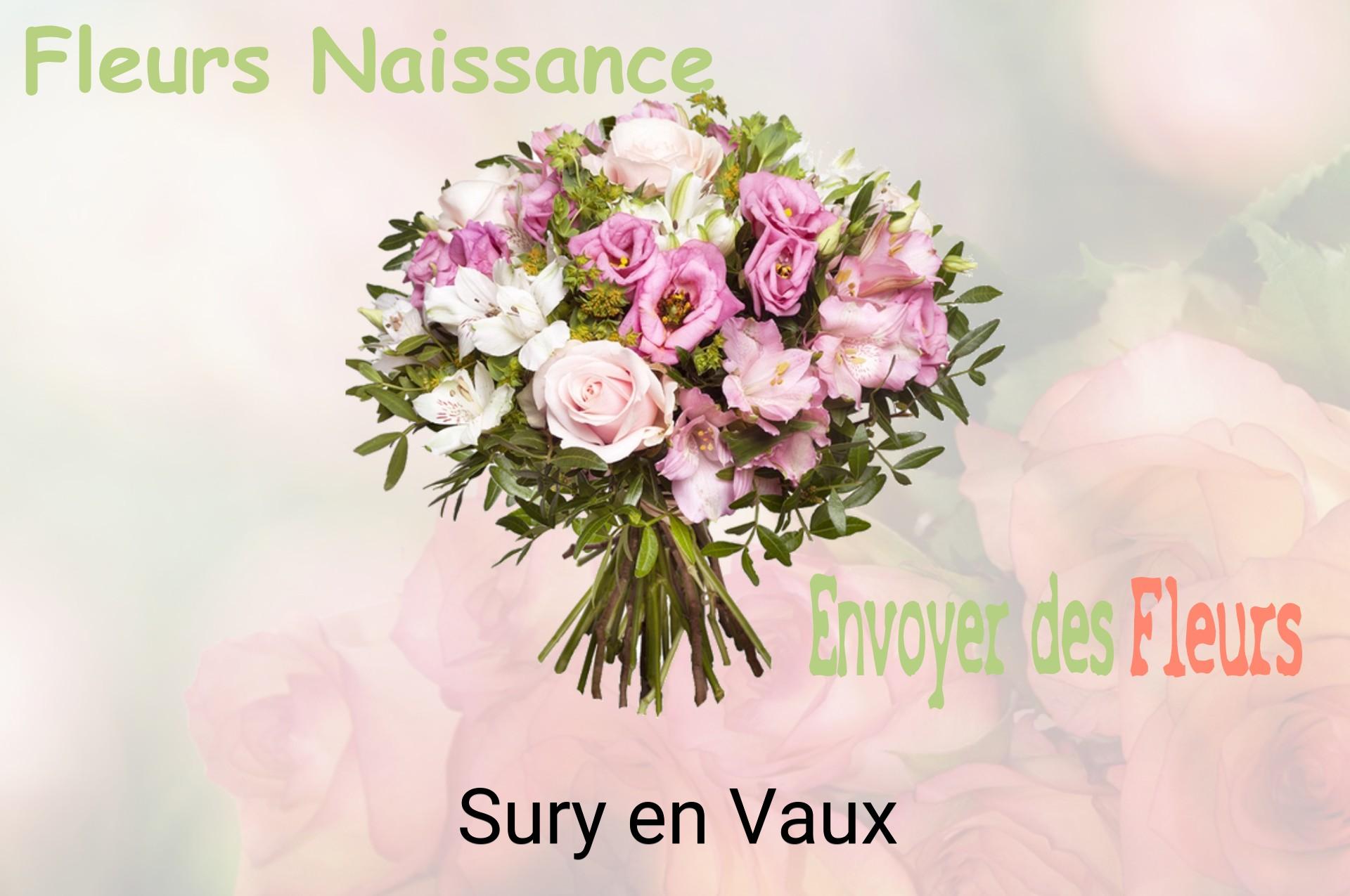 Bouquet de fleurs de naissance livré à Sury-en-Vaux