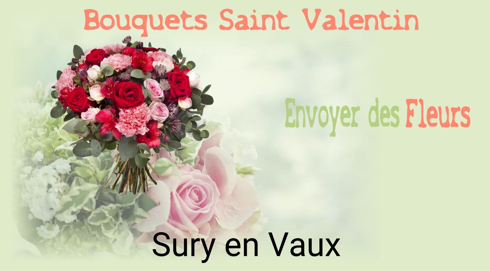 Roses de Saint-Valentin livrées à Sury-en-Vaux